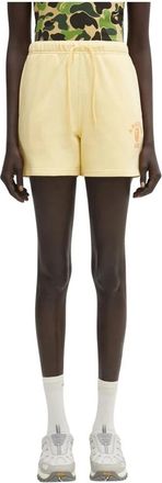A Bathing Ape College Sweat Shorts - Dames - Bermuda - Geel - XS - Katoen - Korte Broeken