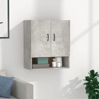 vidaXL Vidaxl - Armario De Pared Madera Contrachapada Gris Hormig&oacute;n 60x31x70 Cm