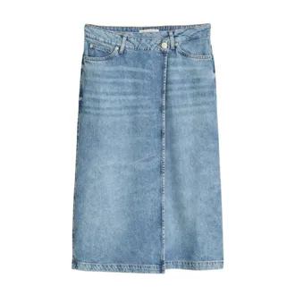 Marc O'Polo Rokken, Dames, Blauw, S, Denim, X-Front Denim Rok