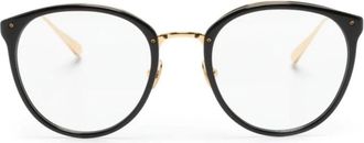 Linda Farrow Glasses, female, Black, Size: 51 MM Calthorpe Optical Frame