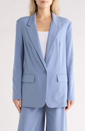Leith Oversize Peak Lapel Blazer in Blue Umbra at Nordstrom Rack, Size X-Small