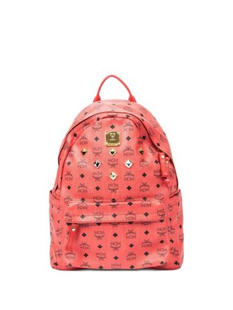 MCM 2010 large Stark Studs backpack - Red