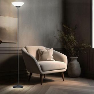 ETC Shop Proiettori LED a soffitto, lampada da terra, lampada, colore titanio, luce soggiorno, notte, ufficio