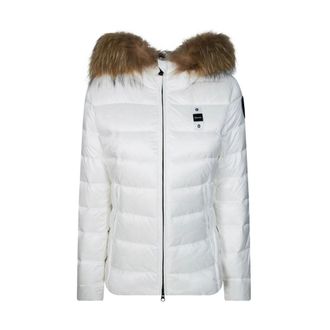 Blauer Winterjassen - Dames - Jassen - Wit - Maat: XS