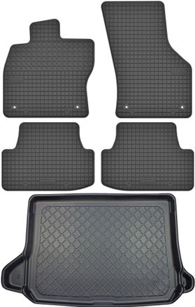 OEM Juego De Alfombrillas De Goma Para Coche Y Alfombrilla Para Maletero Para Audi Q2 Ga Crossover (desde Octubre De 2016)