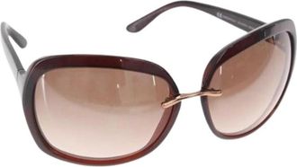 Gucci Pre-owned Accessories, female, Brown, Size: ONE SIZE Pre-owned Plastic Sunglasses