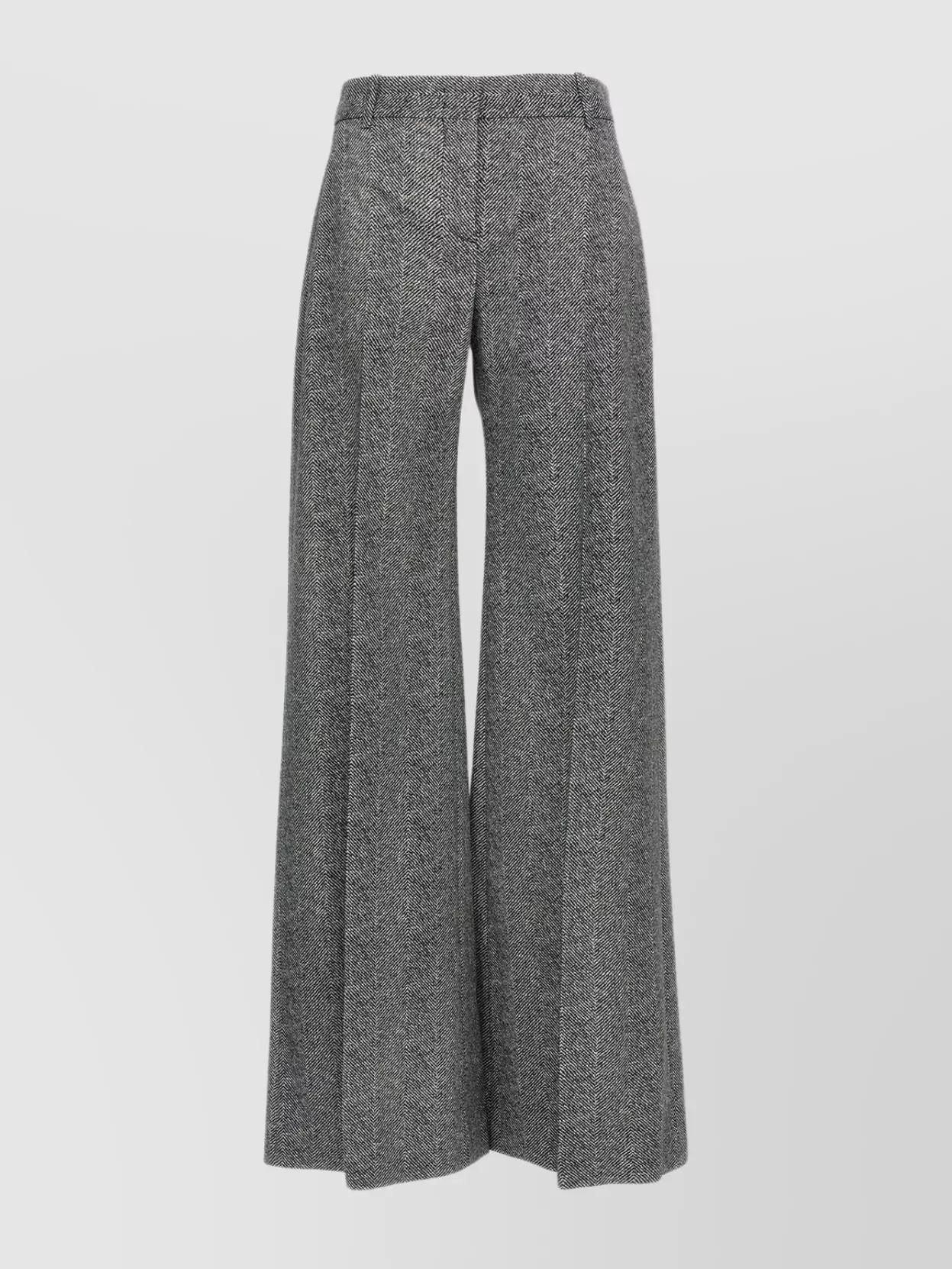 パンツ Ermanno Scervino Straight Leg Grey Viscose Pants パンツ Ermanno Scervino Straight Leg Grey Viscose Pants
