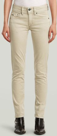 G-Star Midge Slim Straight Chino - Beige - Dames