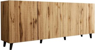 Mirjan24 Madia Remeta 100, Quercia di Wotan, 83x201cm, Il numero di porte: 042cm, Pannello di fibra a media densità, Truciolare laminato