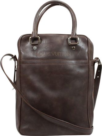 Louis Vuitton Brown Leather Shoulder Bag (Pre-Owned)