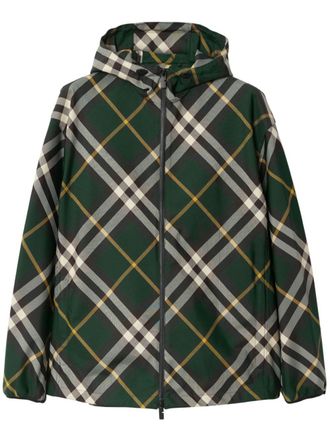 Burberry Geruit jack - Groen