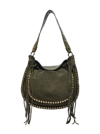 Isabella Rhea Khaki Rundleer Tas