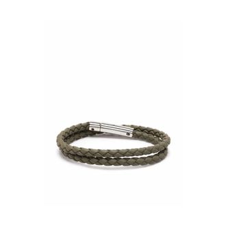 Tod's Bracelets, male, Green, ONE SIZE, MyColors 2-Turn Leather Bracelet