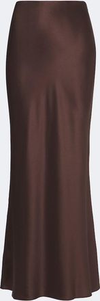 The Sei Draped silk charmeuse maxi skirt