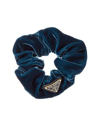 Prada Logo Velvet Scrunchie