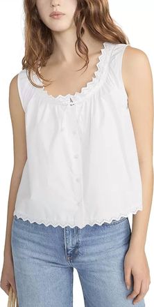 Frame Denim Serene Tank Top In White