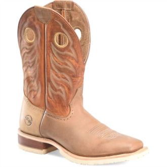 Double-H Boots Mens Thatcher Western Boots In Oldtown Folklore