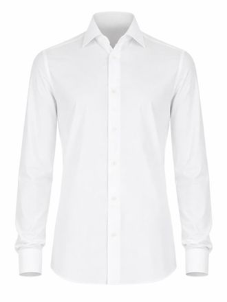 Ermenegildo Zegna White Slim Solid Shirt