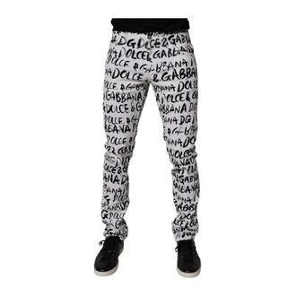 Dolce & Gabbana Heren, Jeans, Wit, Maat: M Denim