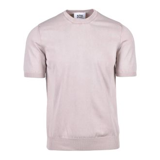 Alpha Studio Maglioncino Girocollo - - Knitwear - Uomo - Rosa - M