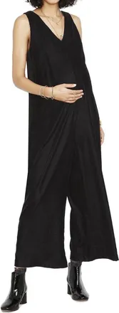 Hatch Violette Maternity Jumper In Black Velvet