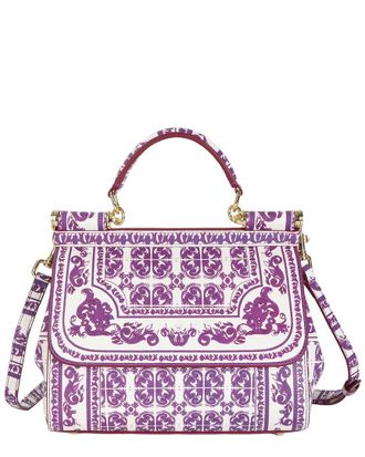 Tiffany & Fred Saffiano Painted Leather Top-Handle Satchel
