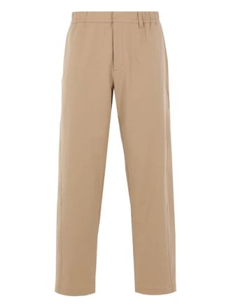 Herno Broek met elastische tailleband en trekkoord - Beige