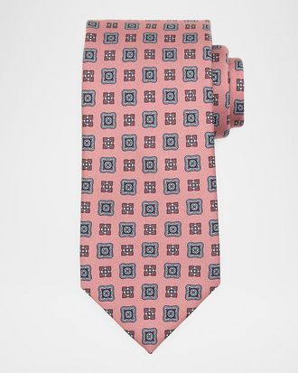 Brioni Men & apos;s Medallion Silk Tie