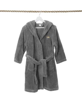 Linum Home Textiles Kids Super Plush Double Brushed Hooded Bathrobe