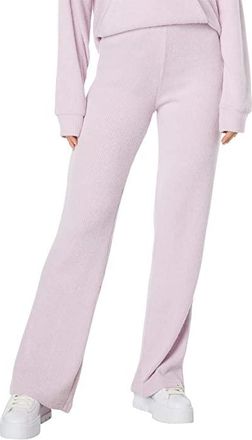 Rip Curl Cosy Straight Leg Pants Womens Casual Pants Lilac : LG, Elastane/Fleece/Polyester