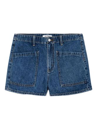 Re/Done The Bender pocket-detail denim shorts - Blue
