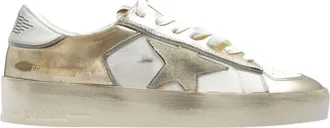 Golden Goose Platinum Leather Stardan Sneakers