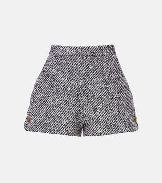 Versace Wool-blend boucl&eacute; shorts