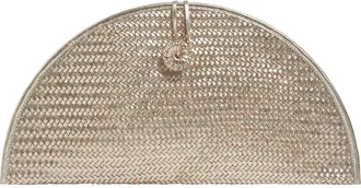 Adriana Castro La Barca Handwoven Leather Clutch in Gold at Nordstrom