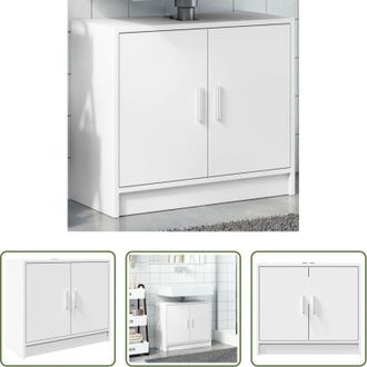 vidaXL Lavabo - Mobile Lavabo Bianco 63x29x55 cm in Truciolato