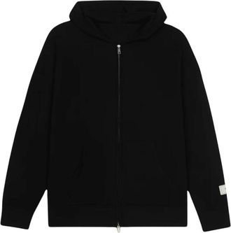 Flaneur Fl&acirc;neur, Hoodies & sweatvesten, Heren, Zwart, XL, Katoen, Atelier Knit Zip Through Hoodie