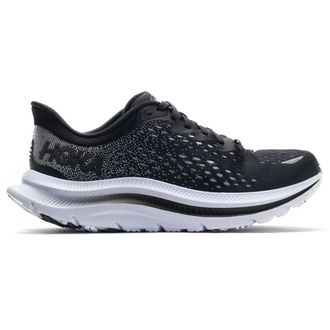 Hoka One One Hoka Kawana Textile Womens Lace Up Trainers - Black White - Size:UK 7.5
