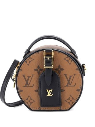 Louis Vuitton Mini Boite Chapeau Bag Reverse Monogram Canvas crossbody bag - Brown