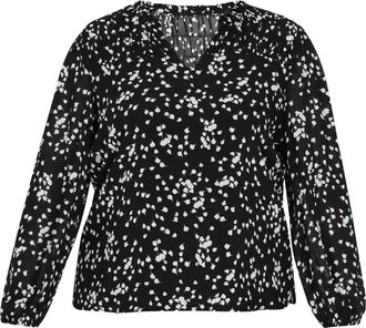 Faina Grote maat blouse vrouwen zwart