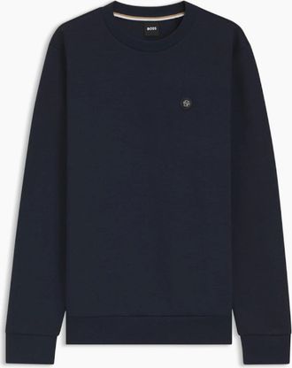 HUGO BOSS Mens BOSS Black C Sharpe 01 Sweatshirt 404 Dk Blue - Size: 38