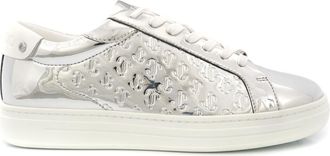 Jimmy Choo London Ladies Silver Rome Monogram-Embossed Low-Top Sneakers, Brand Size 36.5 ( US Size 6.5 )