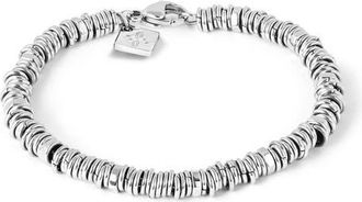 Thompson Hexagonal Link Disc Bracelet in Silver at Nordstrom, Size Medium