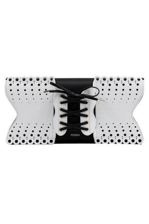 Perrin Paris LE CORSET PERFORE CLUTCH in Black at Nordstrom