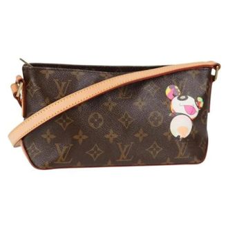 Louis Vuitton Tweedehands Canvas Louis Vuitton tassen - Dames - Pre-owned - Bruin - Maat: ONE Size Leer