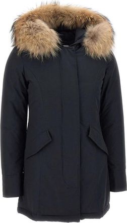 Woolrich Stijlvolle Jassen voor Alle Seizoenen - Dames - Parka Jassen - Blauw - L - Jassen
