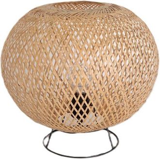 OEM L&aacute;mpara Boho Con Pantalla Natural, Decorativa, 1xe27
