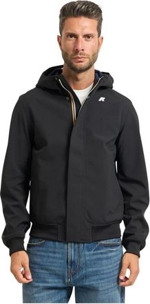 K-Way Zwarte Waterdichte Korte Herenjas - Heren - Zomerjassen - Zwart - 3XL - Nylon - Jassen