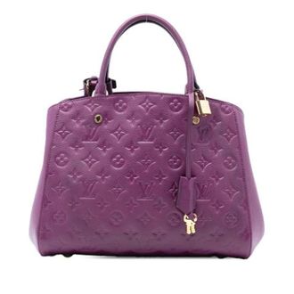 Louis Vuitton Pre-owned Handbags, female, Purple, Size: ONE SIZE Pre-owned Montaigne MM