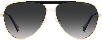 Polaroid PLD 6200/S/X Polarized RHL/WJ Mens Sunglasses Gold Size 61
