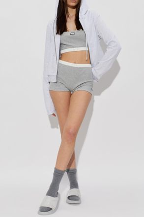 Entire studios Shorts With Logo, Womens, Grey